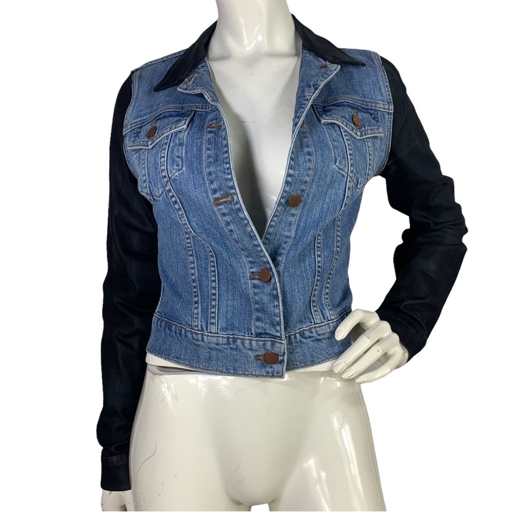 J brand Coat Bowie Color block Denim Jacket S
